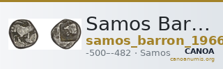 Samos Barron 1966 Class 1 triobols — CANOA