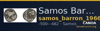 Samos Barron 1966 Class 1 triobols — CANOA