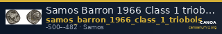 Samos Barron 1966 Class 1 triobols — CANOA