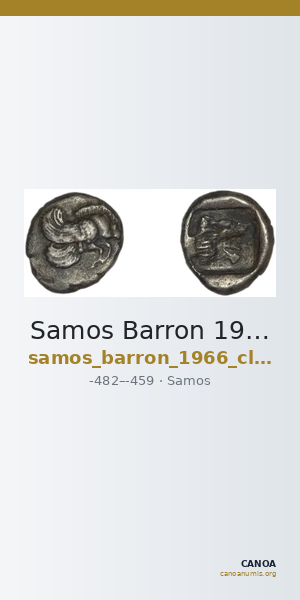 Samos Barron 1966 Class 2 triobols — CANOA