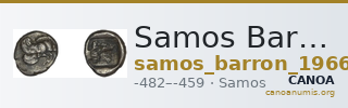 Samos Barron 1966 Class 2 triobols — CANOA