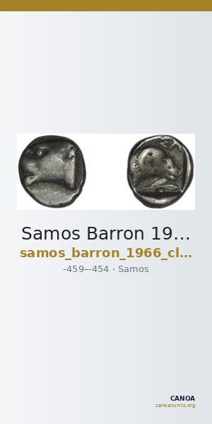 Samos Barron 1966 Class 3 diobols — CANOA