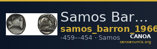 Samos Barron 1966 Class 3 diobols — CANOA