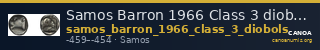 Samos Barron 1966 Class 3 diobols — CANOA