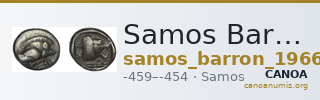 Samos Barron 1966 Class 3 triobols — CANOA