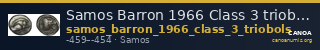 Samos Barron 1966 Class 3 triobols — CANOA