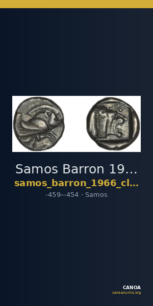 Samos Barron 1966 Class 4 triobols — CANOA