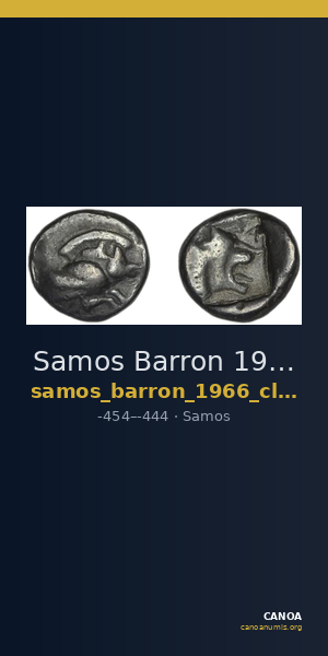 Samos Barron 1966 Class 5 triobols — CANOA