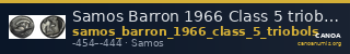Samos Barron 1966 Class 5 triobols — CANOA