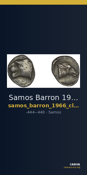 Samos Barron 1966 Class 6 diobols — CANOA