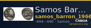 Samos Barron 1966 Class 6 diobols — CANOA