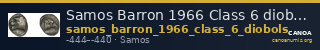 Samos Barron 1966 Class 6 diobols — CANOA