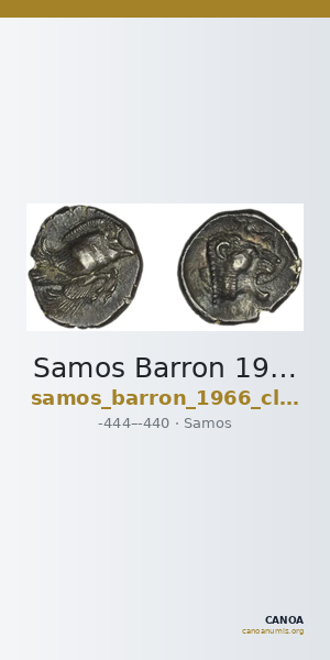 Samos Barron 1966 Class 6 triobols — CANOA