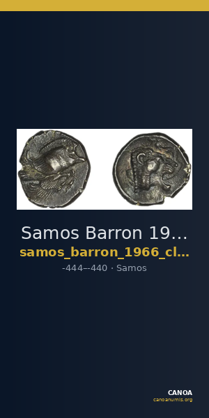 Samos Barron 1966 Class 6 triobols — CANOA