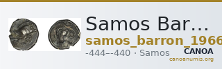 Samos Barron 1966 Class 6 triobols — CANOA