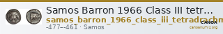Samos Barron 1966 Class III tetradrachms — CANOA