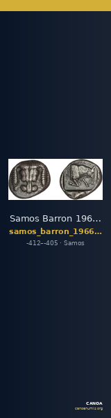Samos Barron 1966 Class IX, tetradrachms and drachms — CANOA