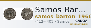 Samos Barron 1966 Class IX, triobols and obols — CANOA
