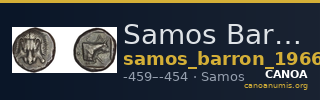 Samos Barron 1966 Class V tetradrachms — CANOA