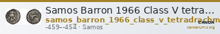Samos Barron 1966 Class V tetradrachms — CANOA