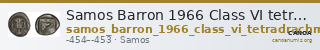 Samos Barron 1966 Class VI tetradrachms — CANOA