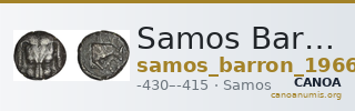 Samos Barron 1966 Class VIII tetradrachms — CANOA