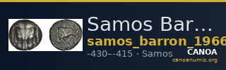 Samos Barron 1966 Class VIII tetradrachms — CANOA