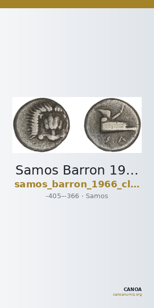 Samos Barron 1966 Class X diobols — CANOA