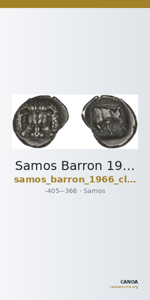 Samos Barron 1966 Class X drachms — CANOA