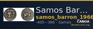 Samos Barron 1966 Class X hemidrachms — CANOA