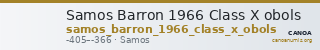Samos Barron 1966 Class X obols — CANOA
