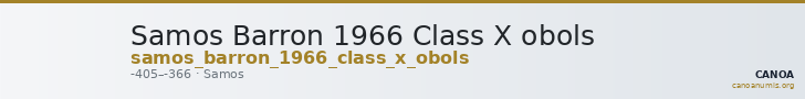 Samos Barron 1966 Class X obols — CANOA
