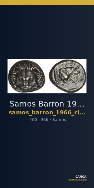 Samos Barron 1966 Class X tetradrachms — CANOA