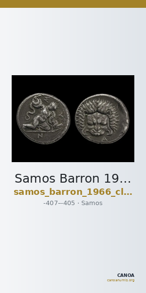 Samos Barron 1966 Class X tridrachms — CANOA
