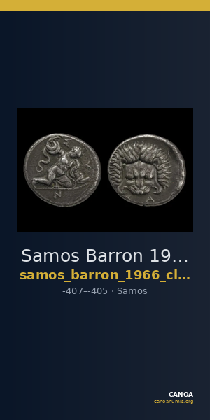 Samos Barron 1966 Class X tridrachms — CANOA
