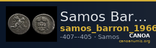Samos Barron 1966 Class X tridrachms — CANOA