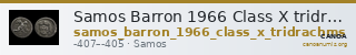 Samos Barron 1966 Class X tridrachms — CANOA