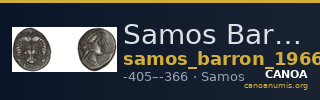 Samos Barron 1966 Class X trihemiobols — CANOA