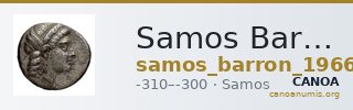 Samos Barron 1966 Diadochoi trihemiobols — CANOA