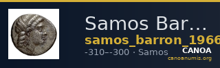 Samos Barron 1966 Diadochoi trihemiobols — CANOA