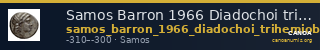 Samos Barron 1966 Diadochoi trihemiobols — CANOA
