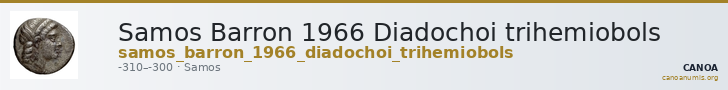 Samos Barron 1966 Diadochoi trihemiobols — CANOA