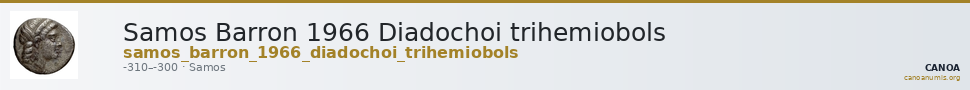 Samos Barron 1966 Diadochoi trihemiobols — CANOA