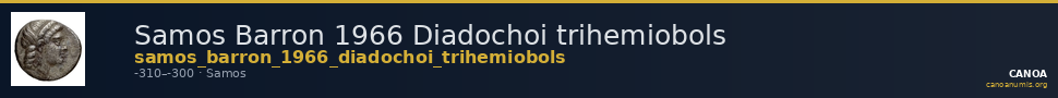Samos Barron 1966 Diadochoi trihemiobols — CANOA