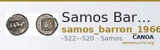Samos Barron 1966 Heavy Samian didrachms — CANOA