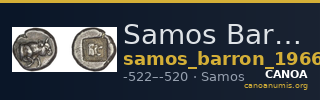 Samos Barron 1966 Heavy Samian didrachms — CANOA