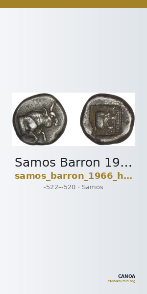 Samos Barron 1966 Heavy Samian drachms — CANOA