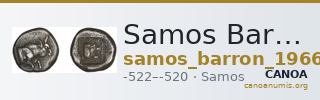 Samos Barron 1966 Heavy Samian drachms — CANOA