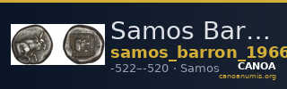Samos Barron 1966 Heavy Samian drachms — CANOA
