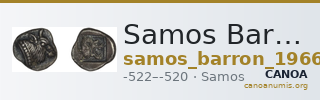 Samos Barron 1966 Heavy Samian trihemiobols — CANOA